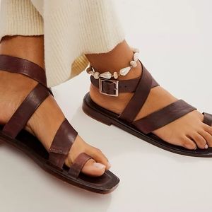 NWT! FP Brown Sandals - 38.5/8.5